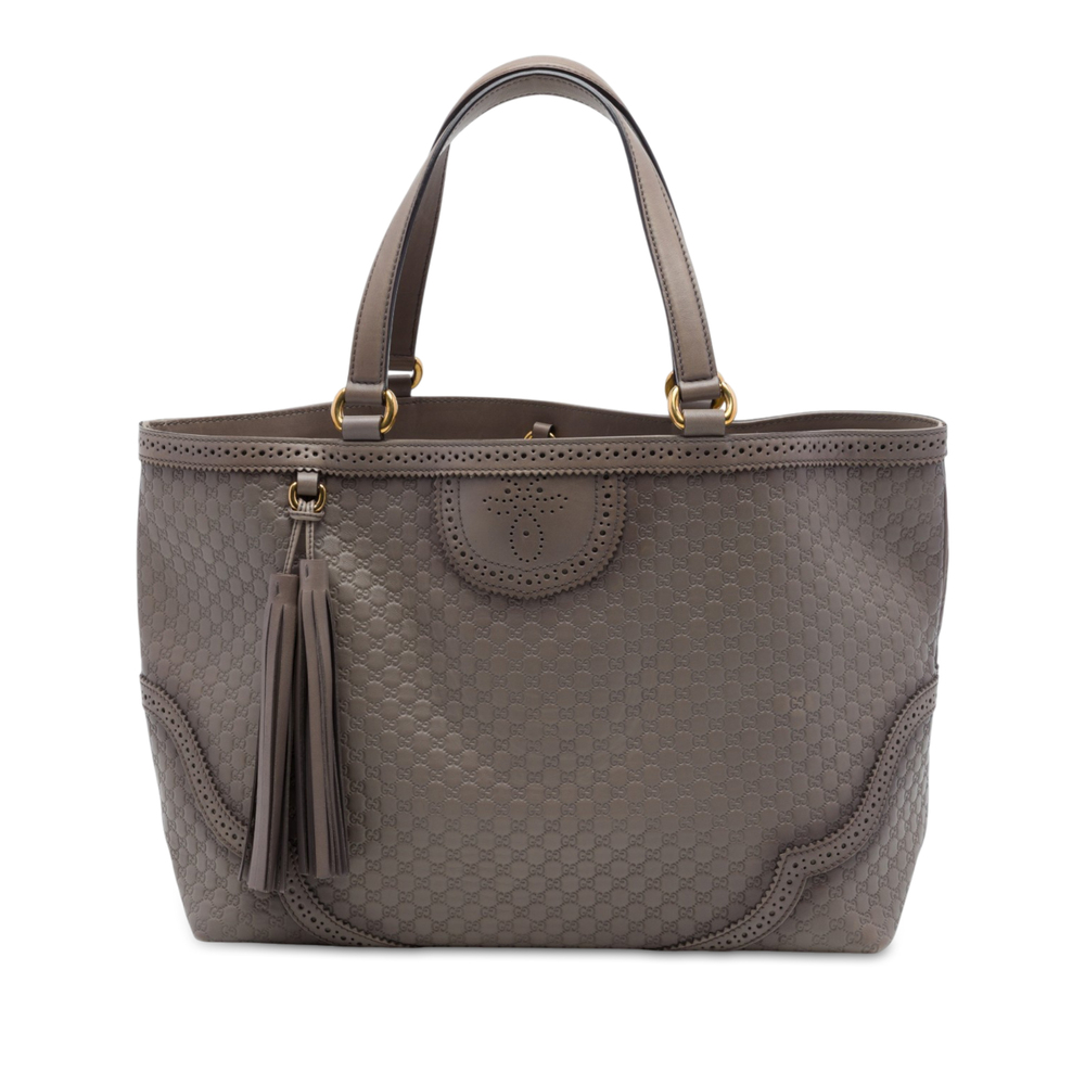 Pre-Loved Gucci Large Microguccissima Brogue Duilio Tote